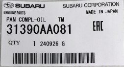 Subaru OE 031392592 Чаша акпп subaru outback 1997 - 2012