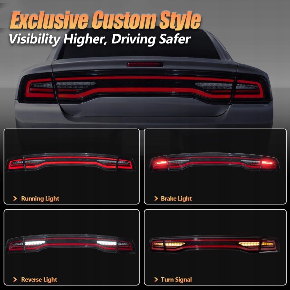 VLAND 31D191-1 mhm Задні ліхтарі VLAND лівий + правий, європейська версія для Dodge Charger 2011-2015