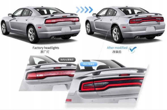 VLAND 31D191-1 mhm Задні ліхтарі VLAND лівий + правий, європейська версія для Dodge Charger 2011-2015