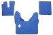 V-maxzone Part VIC-127710 Килимки для підлоги ЕКО-Шкіра стьобані (3 шт.) Сині, на всю підлогу