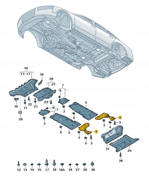 Audi OE 4H0825213E.0 НАКЛАДКА ПІДЛОГИ НИЖНЯ ЗАДНЯ ЛІВА AUDI A8 D4 Дилерський ОРИГІНАЛ
