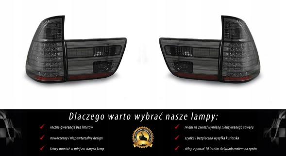 V-maxzone Part VR-646 Світлодіодні ліхтарі задні для BMW X5 E53 1999-2003 р.в. LED