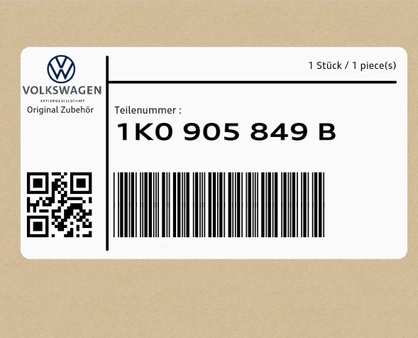 Volkswagen OE 1K0905849B ( INTRAD ) Замок запалювання (стартер) 1K0905849B VW Golf AUDI R8/Spyder ŠKODA Superb