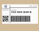 Volkswagen OE 1K0905849B ( INTRAD ) Замок запалювання (стартер) 1K0905849B VW Golf AUDI R8/Spyder ŠKODA Superb