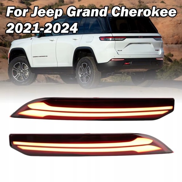 Chiny 68408779AA 68408779AB 68408779AC JEEP GRAND CHEROKEE WL 2021 21- LED ФАРИ В БАМПЕР ЗАДНІЙ ЗАД КОМПЛЕКТ