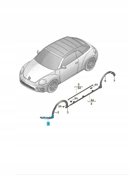 Volkswagen OE 5C58538959B9 Килимки салону ASO VW