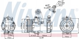 Nissens 89222 Компресор кондиціонера nissens 89222