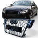 Китай Grill Plaster Miodu Audi A5 8T 2007-2011 Przed Liftem Решітка радіатора "Соти" для Audi A5 8T 2007-2011, чорний глянець, стиль RS, накладка на бампер