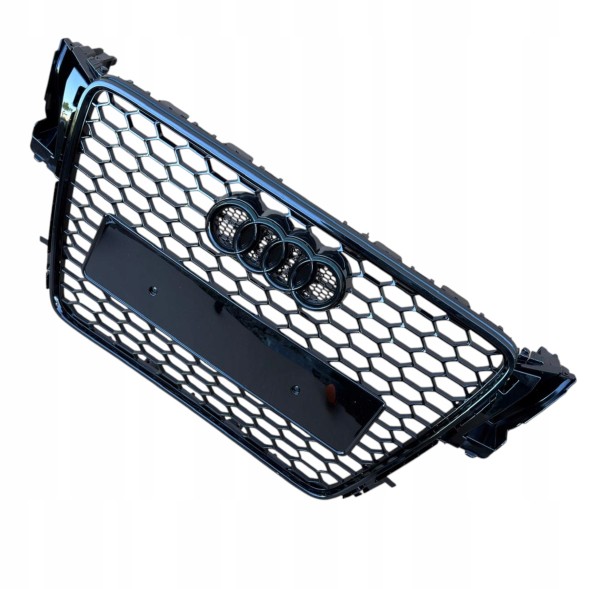 Китай Grill Plaster Miodu Audi A5 8T 2007-2011 Przed Liftem Решітка радіатора "Соти" для Audi A5 8T 2007-2011, чорний глянець, стиль RS, накладка на бампер