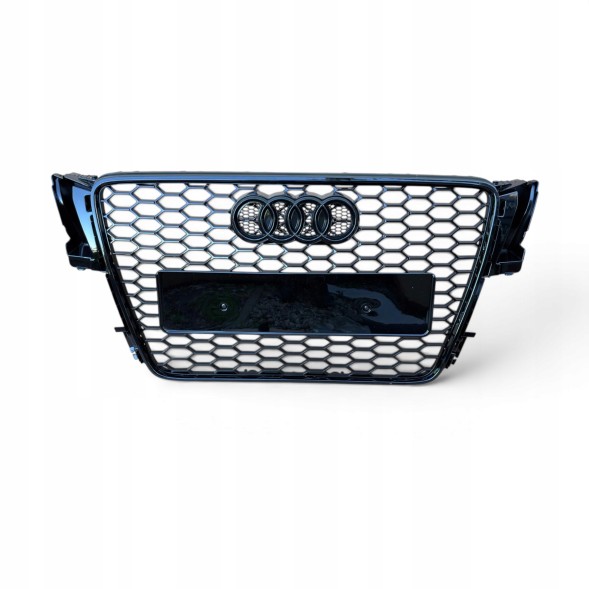 Китай Grill Plaster Miodu Audi A5 8T 2007-2011 Przed Liftem Решітка радіатора "Соти" для Audi A5 8T 2007-2011, чорний глянець, стиль RS, накладка на бампер