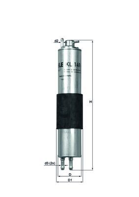 KL149 MAHLE ORIGINAL Фільтр палива