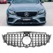 Китай 11242 Решітка Faux Mercedes E-Class W213 GT Style Black Gloss 16-23 з камерою