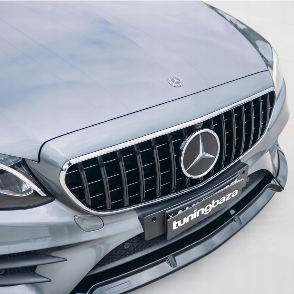 Китай 11242 Решітка Faux Mercedes E-Class W213 GT Style Black Gloss 16-23 з камерою