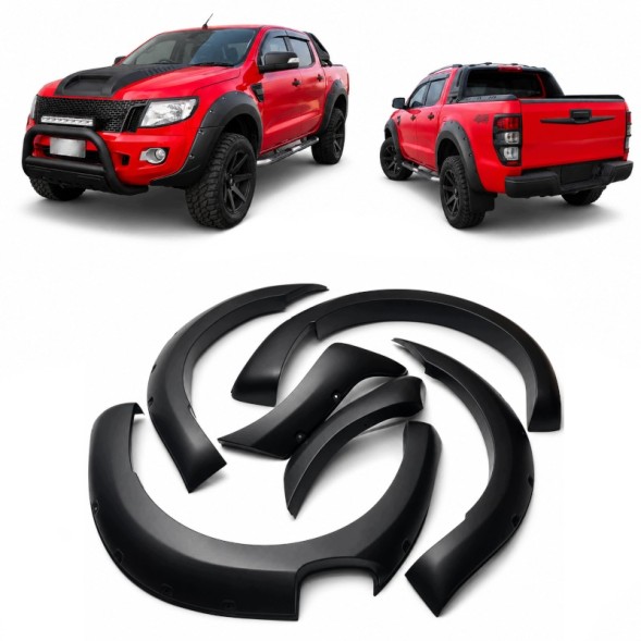 Китай 24149 Розширювачі колісних арок чорні для Ford Ranger T6 2011-2015, комплект з гвинтами
