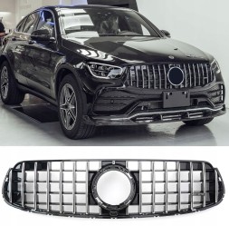 Proteile A253043+BRA4 РЕШІТКА РАДІАТОРА MERCEDES GLC W253 X253 LIFTING 19- PANAMERICANA + ЕМБЛЕМА AMG