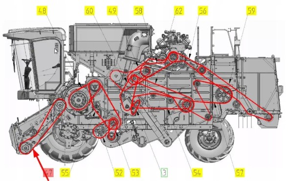 Stomil 4BP/K-4562 Клиновий ремінь багатоканальний 4B x 4562 мм