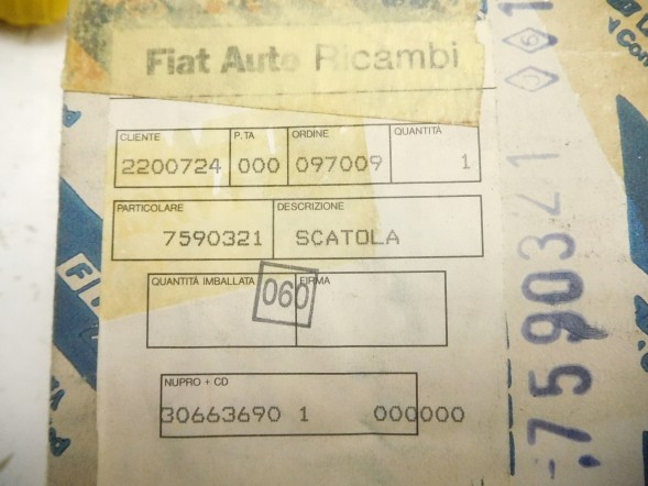 Fiat OE Корпус диференціала PANDA UNO CINQUECENTO 7590321