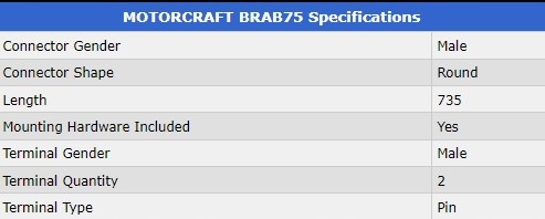 Motorcraft BRAB75 ДАТЧИК FORD CROWN VICTORIA 98-02 LINCOLN TOWN CAR