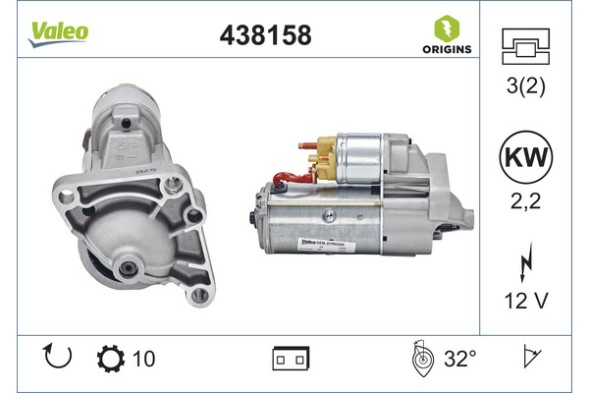 438158 VALEO Стартер