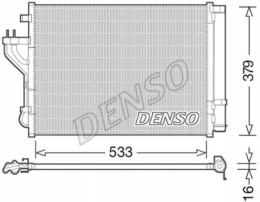 Denso DCN41004 Denso dcn41004 конденсатор, кондиціонер
