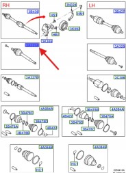 Ford OE ШАРНІР ЗОВНІШНІЙ ПЕРЕДНІЙ FORD FOCUS MK2 2007- 1722076 _ 3M51-3A327-AF