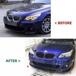 Green Parts НАКЛАДКА НА ПЕРЕДНІЙ БАМПЕР СПОЙЛЕР ДЛЯ BMW E60 E61 TYLKO M-PAKIET