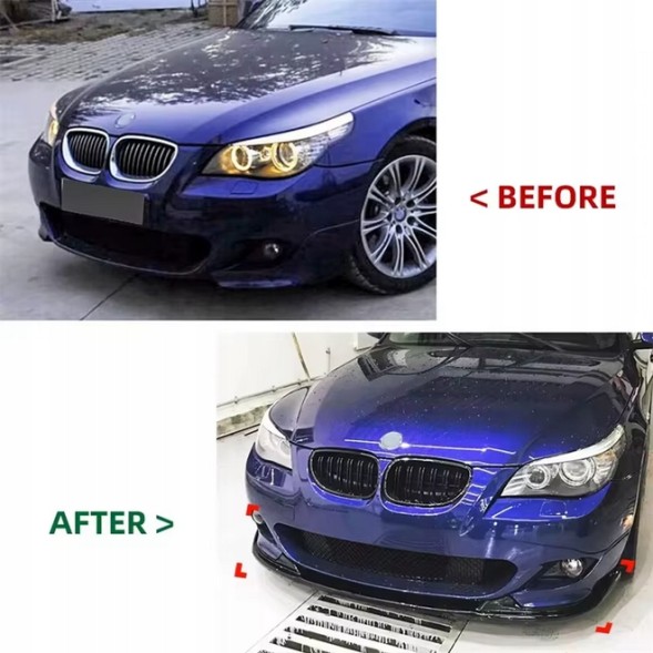 Green Parts НАКЛАДКА НА ПЕРЕДНІЙ БАМПЕР СПОЙЛЕР ДЛЯ BMW E60 E61 TYLKO M-PAKIET