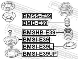 BMSI E39 FEBEST ПРОСТАВКА ПРУЖИНИ ВЕРХНЯ