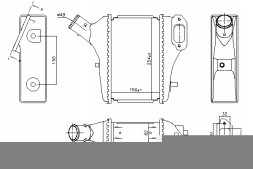 Nissens 961421 Інтеркулер впускного охолоджувача повітря honda cr-v iii cr-v iv