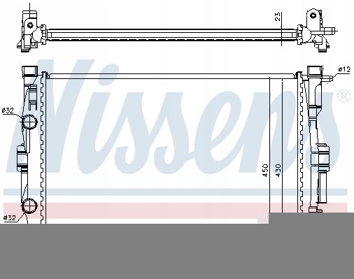 Nissens NIS 63764 Nissens 63764 радіатор охолодження, система охолодження двигуна