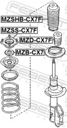 MZSHB CX7F FEBEST Захисний кожух амортизатора