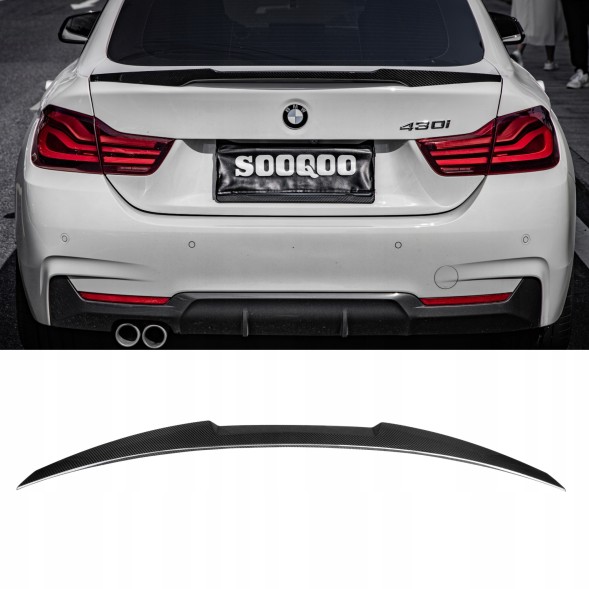 Китай T-007 Карбоновий спойлер на кришку багажника BMW 4 Series F36 у стилі M4 (Dry-Carbon)