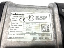 Volkswagen OE 2N0819008...xxx VW CRAFTER II MAN TGE Обігрівач Додатковий WEBASTO 2N0819008