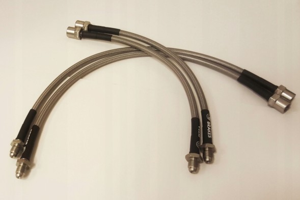 Pizza Brakes Przewody hamulcowe oplocie Mercedes W126 S klasa Гальмівні дроти обплетення Mercedes W126 S клас