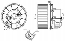 Mahle AB 245 000S Mahle ab 245 000s внутрішній вентилятор