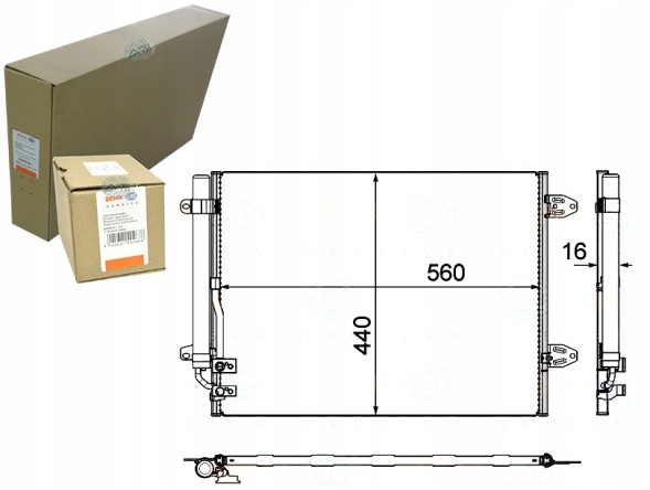 Behr Hella Service 108724981 BRH Brh8fc 351 319-421 конденсатор кондиціонера vw passa + помічник водія #33