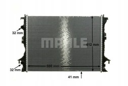 Mahle CR 1092 000P Охолоджувач води cr 1092 000p mahle renault espace