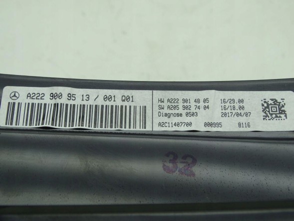 Mercedes-Benz OE A2229009513 GBI_BMW 6 EU MERCEDES S-KLASA W222 13-20 HEAD UP DISPLAY HUD ЄВРОПА ОРИГІНАЛ