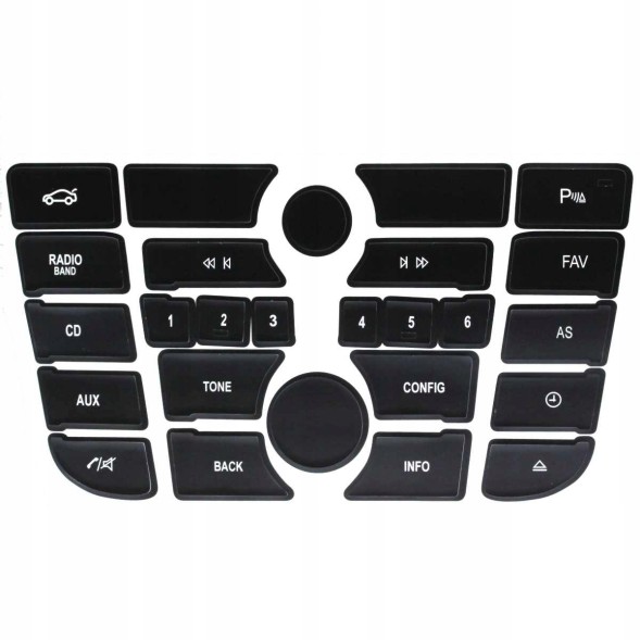 ME Premium ME-004664_1 РЕМОНТНІ НАКЛЕЙКИ НА КНОПКИ ПАНЕЛІ РАДІО ДЛЯ OPEL ASTRA J 09-