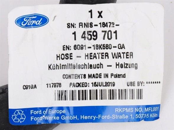 Ford OE 6G91-18K580-GA Кабель нагівачу mondeo 07- s-max / galaxy 06-
