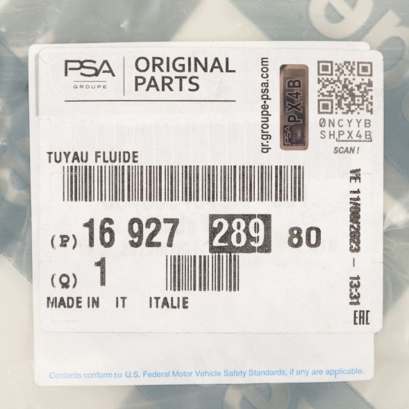 Fiat OE Трубка кондиціонера Citroen Peugeot OE 1692728980