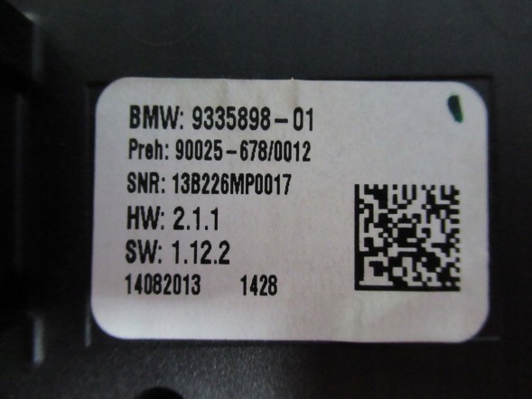 BMW OE BMW X5 F15 X6 F16 ПАНЕЛЬ КОНДИЦІОНЕРУ 9335898
