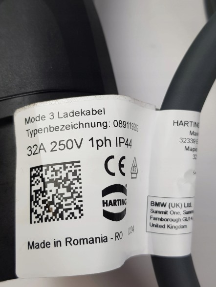 BMW OE 61447827901, 7827901 НОВИЙ ОРИГІНАЛЬНИЙ ЗАРЯДНИЙ ПРИСТРІЙ ДЛЯ ЕЛЕКТРОМОБІЛЯ/ГІБРИДУ IEC 62196-