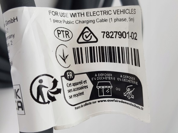BMW OE 61447827901, 7827901 НОВИЙ ОРИГІНАЛЬНИЙ ЗАРЯДНИЙ ПРИСТРІЙ ДЛЯ ЕЛЕКТРОМОБІЛЯ/ГІБРИДУ IEC 62196-