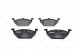 Bosch 0 986 424 364 + 0 986 478 853 VW POLO IV (9N_) Накладки + диски передні bosch VW POLO 4 IV 9N 256 мм