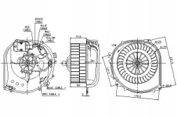 Nissens NIS87100/RS2 Вентилятор nissens 1408300508 1408301208