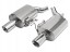 Xforce ES-FM10-VMK-ABS Вихлопна система axle-back 3", Varex, нержавіюча сталь 304 Ford Mustang GT 05-10