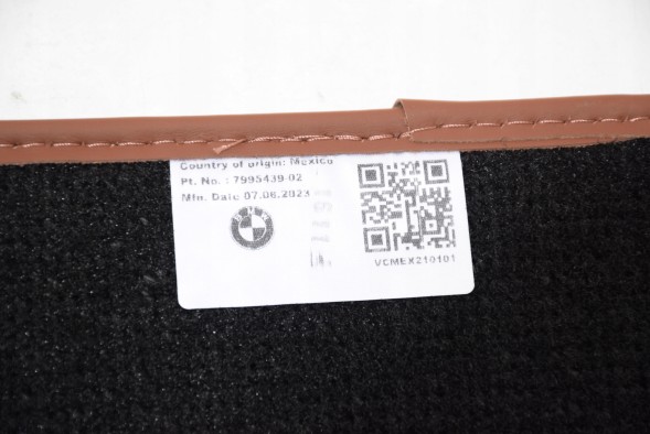 BMW OE 7858695 7995439 BMW BMW X7 G07 Комплект Передні Задні Велюрові килимки Individual Tartufo Original