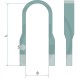 Китай 11156104 Затискач пружинний GRANIT 91X24X350 Форма 3/7