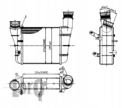 Abakus 003-018-0007 Інтеркулер audi a4 b6 b7 1.9 2.0 tdi